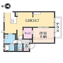 ハイツ池田E 1LDKの間取図画像