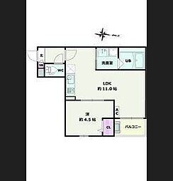 Jack ohataI 1LDKの間取図画像