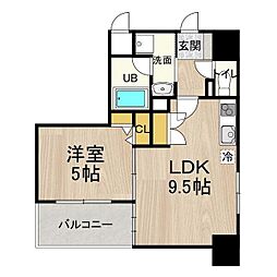 CITYSPIRENagoya-Osu 1LDKの間取図画像