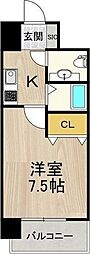 FRONTIERTOWER名駅南 1Kの間取図画像