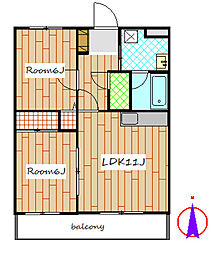 間取図画像 2LDK