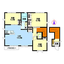 コンフォート3 3LDKの間取図画像