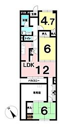 メゾンドール諏訪森 3LDKの間取図画像