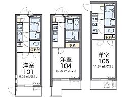クレイノエテルノ 1Kの間取図画像