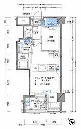 ラティエラ横濱大通り公園 1LDKの間取図画像