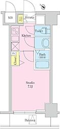 グランド・ガーラ横濱万世町 1Kの間取図画像