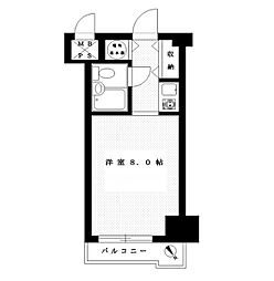 ライオンズプラザ山下公園 ワンルームの間取図画像