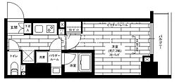 JR中央線 東京駅 徒歩15分の賃貸マンション 5階1Kの間取り