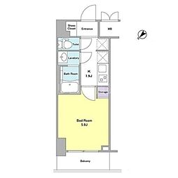 Dormouse和 1Kの間取図画像