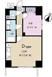 TWINSQUARE2 1LDKの間取図画像