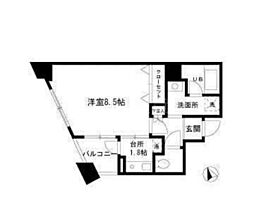 メゾン椿 1Kの間取図画像
