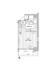 Ti-KAWASAKI 4階ワンルームの間取り