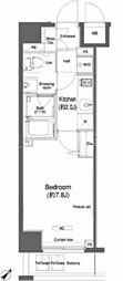 プラウドフラット鶴見1 1Kの間取図画像