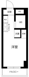 スカイコート川崎2 ワンルームの間取図画像
