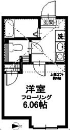Riviereキョウマチ 1Kの間取図画像