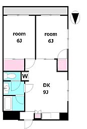 ツインパル 2LDKの間取図画像