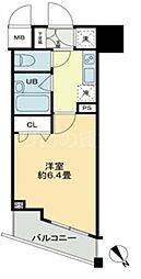 クロスレジデンス蒲田 1Kの間取図画像