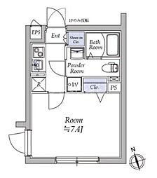 ATRIOFLATSTOGOSHI 1Kの間取図画像