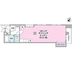 プチ・メゾン雪ヶ谷 ワンルームの間取図画像