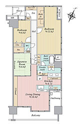 ディーシー.フォート千葉中央 3LDKの間取図画像