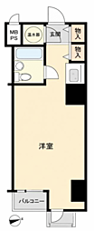 パラシオン浜松町 ワンルームの間取図画像