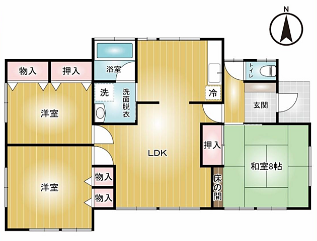 間取り 前橋市江田町158-8