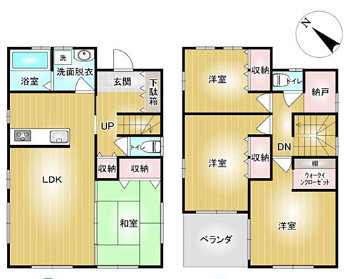 間取り 伊勢崎市境保泉　中古住宅