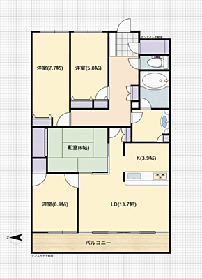 間取り ポレスターブロードシティ日光町 11階/-