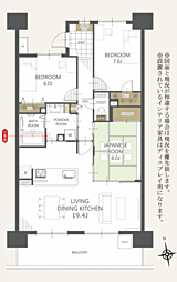 センチュリー高崎問屋町 3LDKの間取図画像