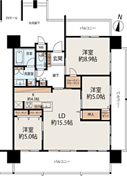 間取図画像 3LDK