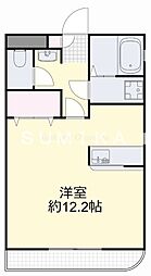 ヴィクトワール南方 ワンルームの間取図画像