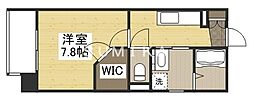 カサ・セグーラ田町 1Kの間取図画像
