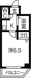 ベルエトワールK 1Kの間取図画像