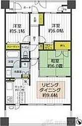 グランファースト千里桃山台2号棟 3LDKの間取図画像