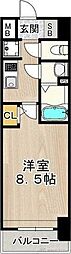 フェニックス新大阪 1Kの間取図画像