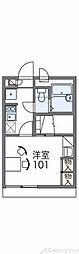 レオパレスハイムシード 1Kの間取図画像