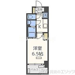 プレサンス梅田北オール 1Kの間取図画像