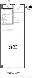 ビスタ緑地1 ワンルームの間取図画像