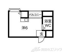 プレアール井高野 ワンルームの間取図画像
