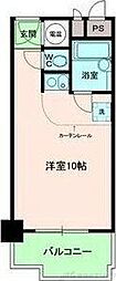 朝日プラザ新大阪 ワンルームの間取図画像