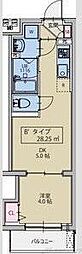 AXIA M-City大阪瑞光 1DKの間取図画像