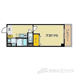IF柴島 1Kの間取図画像