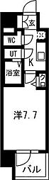 プレサンスNEO上新庄PRIMECRUIS 1Kの間取図画像