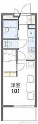 ハイムモーリー 1Kの間取図画像