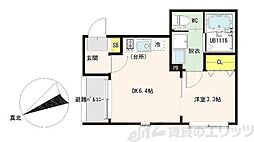 IBUSOLAS 1階1DKの間取り