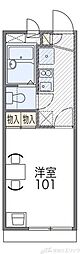 レオパレスOptim高月 1Kの間取図画像