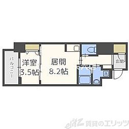 ファーストフィオーレ新大阪グランデ 1LDKの間取図画像