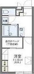 レオパレススピーロスペーロ 1Kの間取図画像