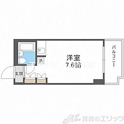 メゾン第5新大阪 ワンルームの間取図画像