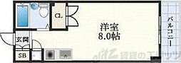 東明マンション江坂 ワンルームの間取図画像
